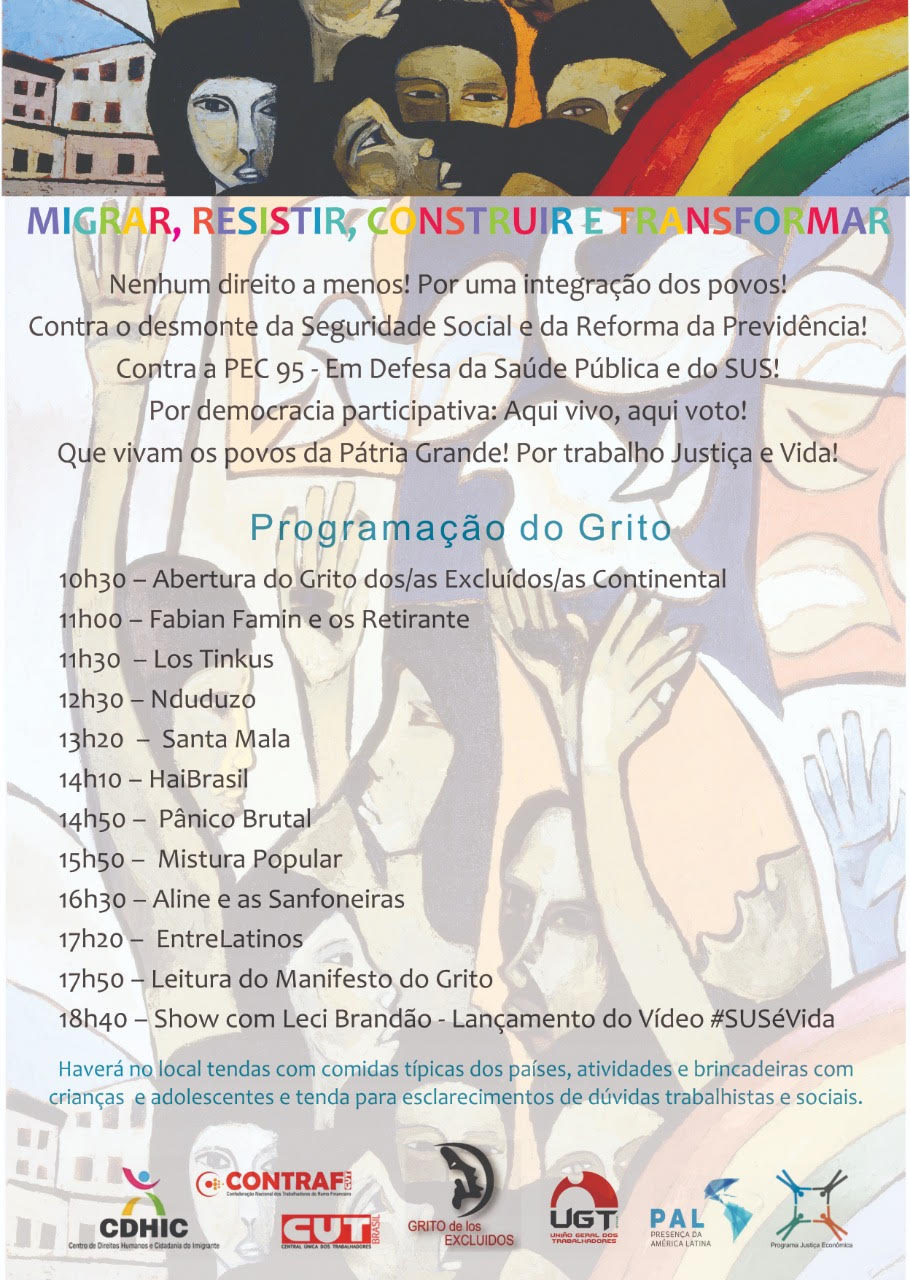 UGT participa de Grito dos Excluídos Continental